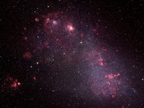 Die Kleine Magellansche Wolke Aufgenommen in H-alpha